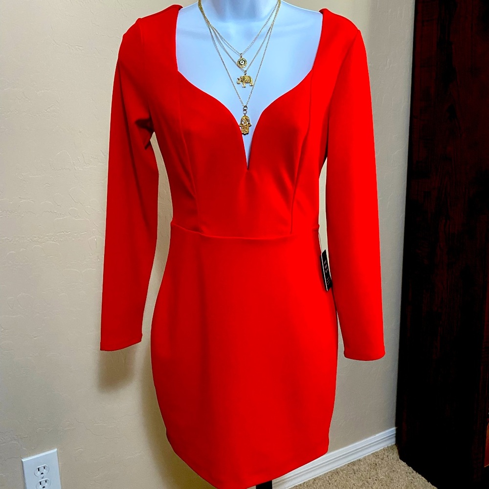 Express red super sexy bodycon dress. NWT.